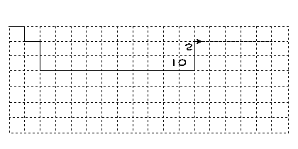 そこから上に二マス上がる。